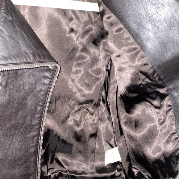 DKNY Italian Leather Biker Jacket - Picture 7 of 14